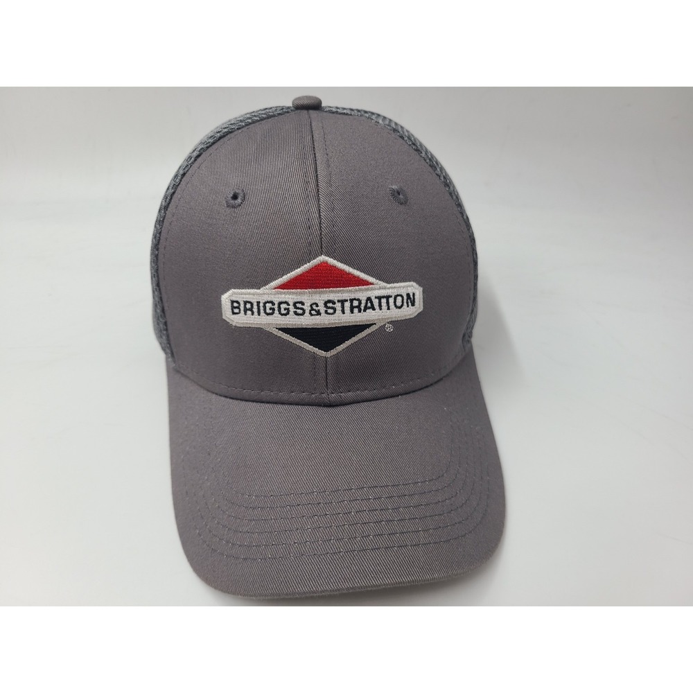 Briggs & Stratton Lawn Mower Engines Mesh Trucker Adjustable Hat Cap Men‎ Gray